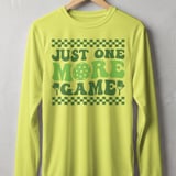 Pickleball Sport-Tek Long Sleeve Tee, Just One More Game, Sun Shield Shirt for Pickleball Court Play thumbnail 9