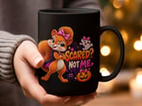 Scared Not Me Squirrel Halloween Mug thumbnail 13