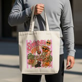 Summerween Vibes Tote Bag | Spooky Cute Halloween Pumpkin Skeleton Beach Lover Gift | Fall Goth Summer Aesthetic Reusable Bag thumbnail 6