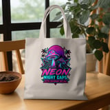 Neon Night Caps Tote Bag thumbnail 1