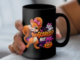 Scared Not Me Squirrel Halloween Mug thumbnail 11