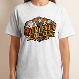 Funny Not My Fault They Hired Me T-Shirt, Sarcastic Work Humor Graphic Tee, New Job Gift for Coworker thumbnail 1