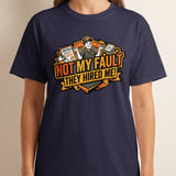 Funny Not My Fault They Hired Me T-Shirt, Sarcastic Work Humor Graphic Tee, New Job Gift for Coworker thumbnail 3