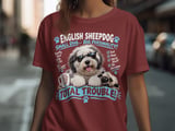 English Sheepdog Total Trouble Tee thumbnail 7