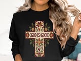 God Is Good Quilted Cross Tee thumbnail 13