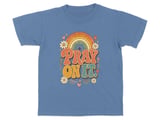 Pray On It Christian Youth T-Shirt | Retro Faith Rainbow Tee | Vintage Inspirational Boho Religious Gift for Her Women thumbnail 6