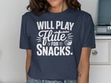 Will Play Flute For Snacks Graphic Tee thumbnail 9