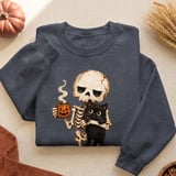 Skeleton Coffee and Black Cat Tee thumbnail 10