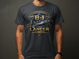 B-1 Lancer T-Shirt, Strategic Air Command Bomber Tee, The Bone Military Aviation Graphic Shirt, Air Force Veteran Pilot Gift for Him thumbnail 1