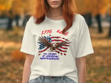 250 Years American Independence T-Shirt, Patriotic Bald Eagle 1776-2026 USA Flag Fourth of July Celebration Tee thumbnail 4