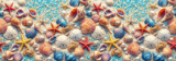Vibrant Summer Beach Seashell Ocean Life 40oz Tumbler Wrap Design | Coastal Sea Life Digital Download for Sublimation thumbnail 14