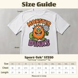 Pickleball Sport-Tek Performance Tee, Monster Dinks, Court Apparel Athletic Short Sleeve Graphic Shirt thumbnail 12