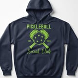 Pickleball Gildan Fleece Hoodie, Pickleball Est. 1984 Social Club, Court Pullover thumbnail 6