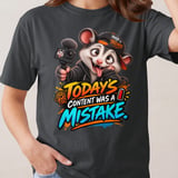 Content Was A Mistake Parker the Possum Tee thumbnail 6