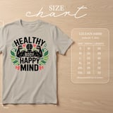 Healthy Body Happy Mind Shirt, Mental Health Fitness Sweatshirt, Workout Graphic Tee, Gym Motivational T-Shirt, Wellness Self Care Gift thumbnail 10