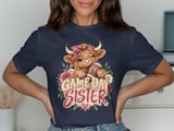 Game Day Sister Highland Cow Tee thumbnail 8