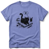 Bookish Black Cat Tee thumbnail 4