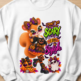 Sally the Squirrel Stylish Halloween Sweatshirt thumbnail 10