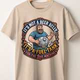 Funny Beer Belly T-Shirt for Men | Dad Bod Fuel Tank Love Machine Tee | Humorous Husband Gift | Father's Day Sarcastic Joke Shirt thumbnail 4