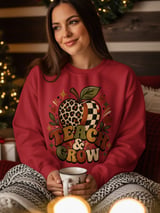 Retro Teacher Sweatshirt Teach and Grow Hoodie, Cute Boho Leopard Apple Teacher Appreciation Gift, Groovy Fall Educator Tote Bag thumbnail 13