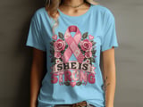 She Is Strong Faux Patchwork Tee thumbnail 13