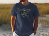 US Navy Sailor T-Shirt, Patriotic Military Tee, US Navy Veteran Gift, Eagle Anchor United States Navy Pride Shirt, Deployment Welcome Home thumbnail 2