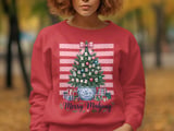 Merry Mahjong Christmas Tree Print, Chinoiserie Preppy Holiday Decor, Pink Bow Game Night Art, Grandmillennial Winter Gift For Mahjong Lover thumbnail 9