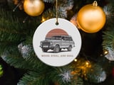 Grand Wagoneer Ornament, Waggy Car Christmas Decor, Classic SUV Gift, Retro Automotive Ornament, Wood Steel Soul, Car Lover Gift thumbnail 1