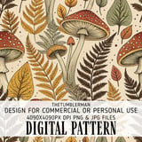 Foraged Woodland Digital Design Size Bundle Png thumbnail 2