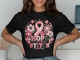 Faux Patchwork Hope In Every Stitch Tee thumbnail 2