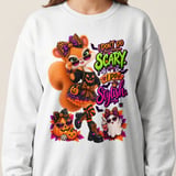 Sally the Squirrel Stylish Halloween Sweatshirt thumbnail 7