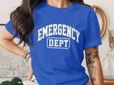 Emergency Dept T-Shirt: Medical Personnel, Distressed Graphic, Hospital Worker Tee thumbnail 2