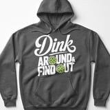 Pickleball Gildan Fleece Hoodie, Dink Around & Find Out, Warm Pickleball Player Court Pullover thumbnail 4
