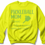 Pickleball Gildan Crewneck Sweatshirt, Pickleball Mom (Noun) 1. Like A Normal Mom But Cooler, Court Warm Up thumbnail 10
