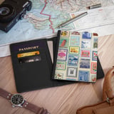 Vintage Travel Stamps Passport Cover thumbnail 2