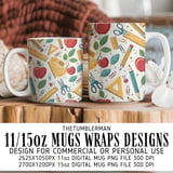 Nostalgic Classroom Chic Digital Pattern Size Bundle Png thumbnail 4