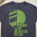 Pickleball Sport-Tek Performance Tee, Paddle Up Butter, Cup, Moisture-Wicking Court Apparel thumbnail 9
