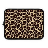 Chic Leopard Print Laptop Sleeve, Animal Print Accessory Pouch, Trendy Wild Jungle Pattern Tech Case thumbnail 4