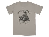 On The Way Turtle Rider Humor T-Shirt thumbnail 7