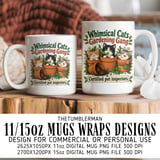 Cats Gardening Gang Digital Mug Wrap thumbnail 1