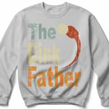 Pickleball Gildan Crewneck Sweatshirt, The Dink Father Graphic, Cozy Pickleball Dad Apparel, Court Warm Up thumbnail 7