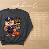 Officer Hoot the Owl Halloween Sweatshirt thumbnail 17