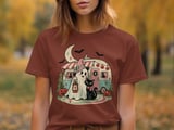 Halloween Camping Ghost Tee thumbnail 1
