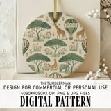 Giraffe Digital Pattern, Balloon Digital Bundle, Animal Print, Digital Paper Pack, Scrapbooking Paper, Fabric Design, Commercial Use Pattern thumbnail 3