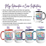 Whimsical Mermaid Pets Mug Wrap thumbnail 3
