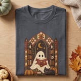 Cozy Bookish Ghost Tee thumbnail 2