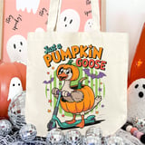 Just A Pumpkin Goose Tote Bag thumbnail 5