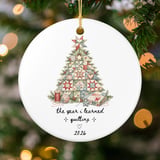 Quilter Christmas Ornament 2026, Year I Learned Quilting Keepsake, Patchwork Tree Sewing Gift, Holiday Tree Decor for Crafters thumbnail 3