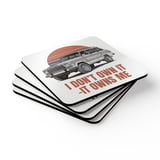 Grand Wagoneer Corkwood Coaster Set, Car Coasters, The Waggy Art, Automotive Gift, Classic SUV, Auto Lover, Retro Car Drink Coasters thumbnail 2