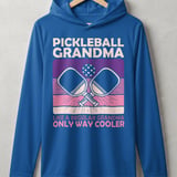 Pickleball Sport-Tek Performance Hood, Pickleball Grandma Like A Regular Grandma Only Way Cooler, Lightweight Hoodie thumbnail 3